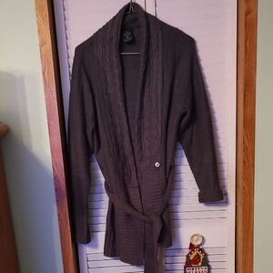 Faded Glory Gray Cardigan Sweater